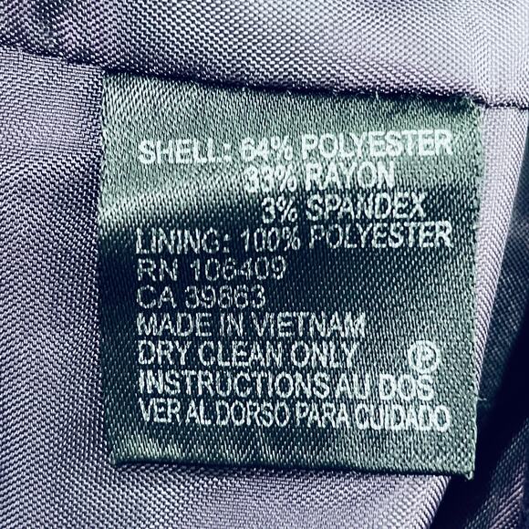 TAHARI ASL Purple Shawl Collar Locket Fasteners Classic Cropped Blazer Jacket 8 - Picture 12 of 13